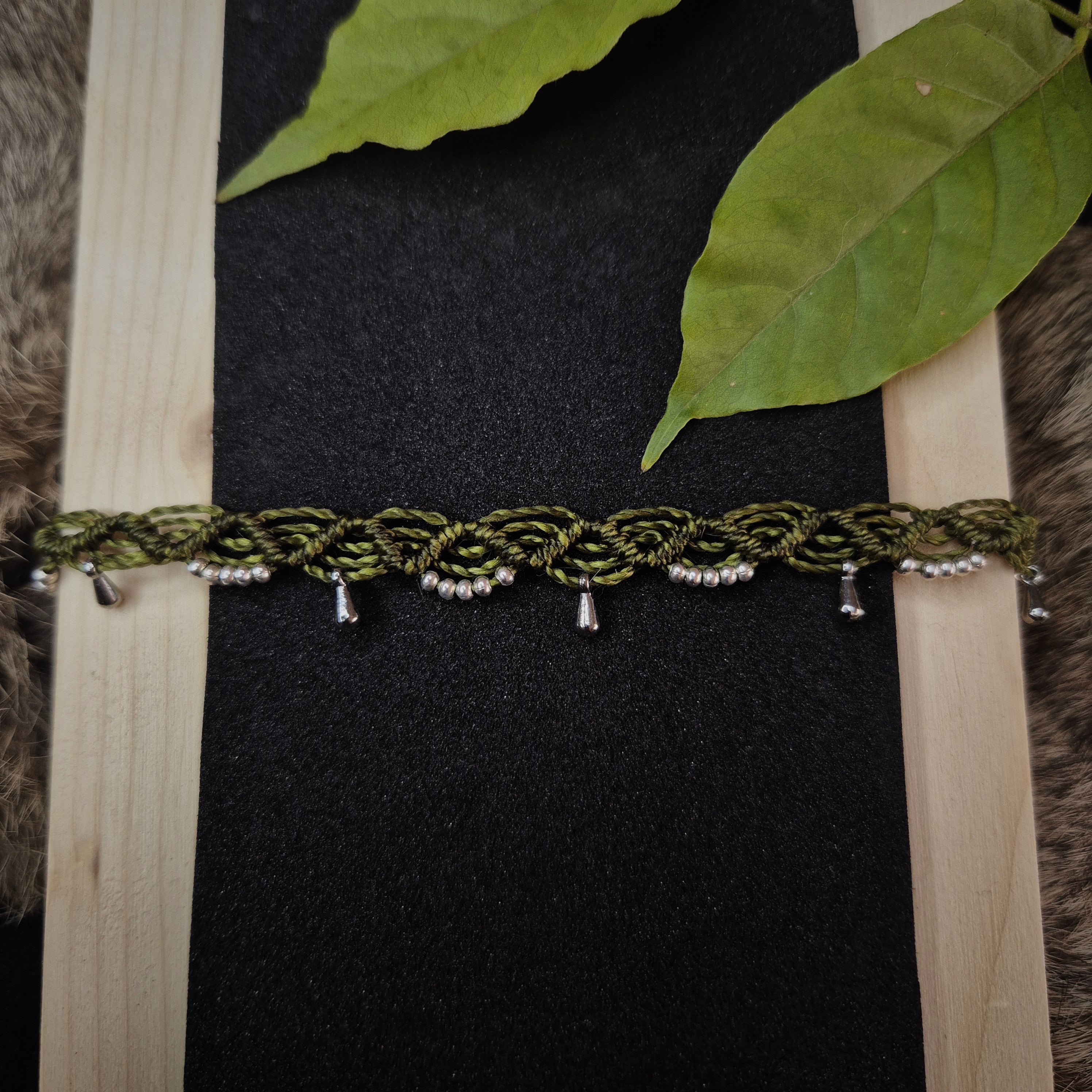 Bijou de cheville "Green"