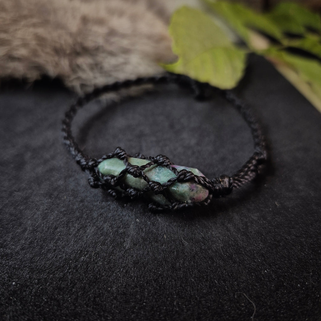 Bracelet "Transition" rubis zoïsite