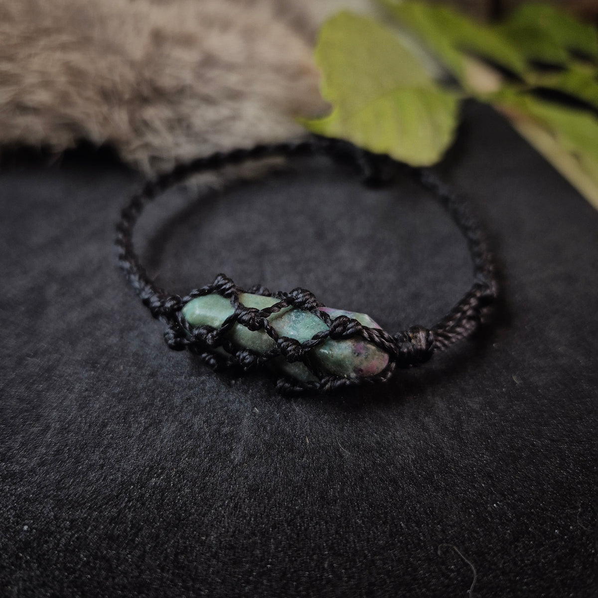 Bracelet "Transition" rubis zoïsite