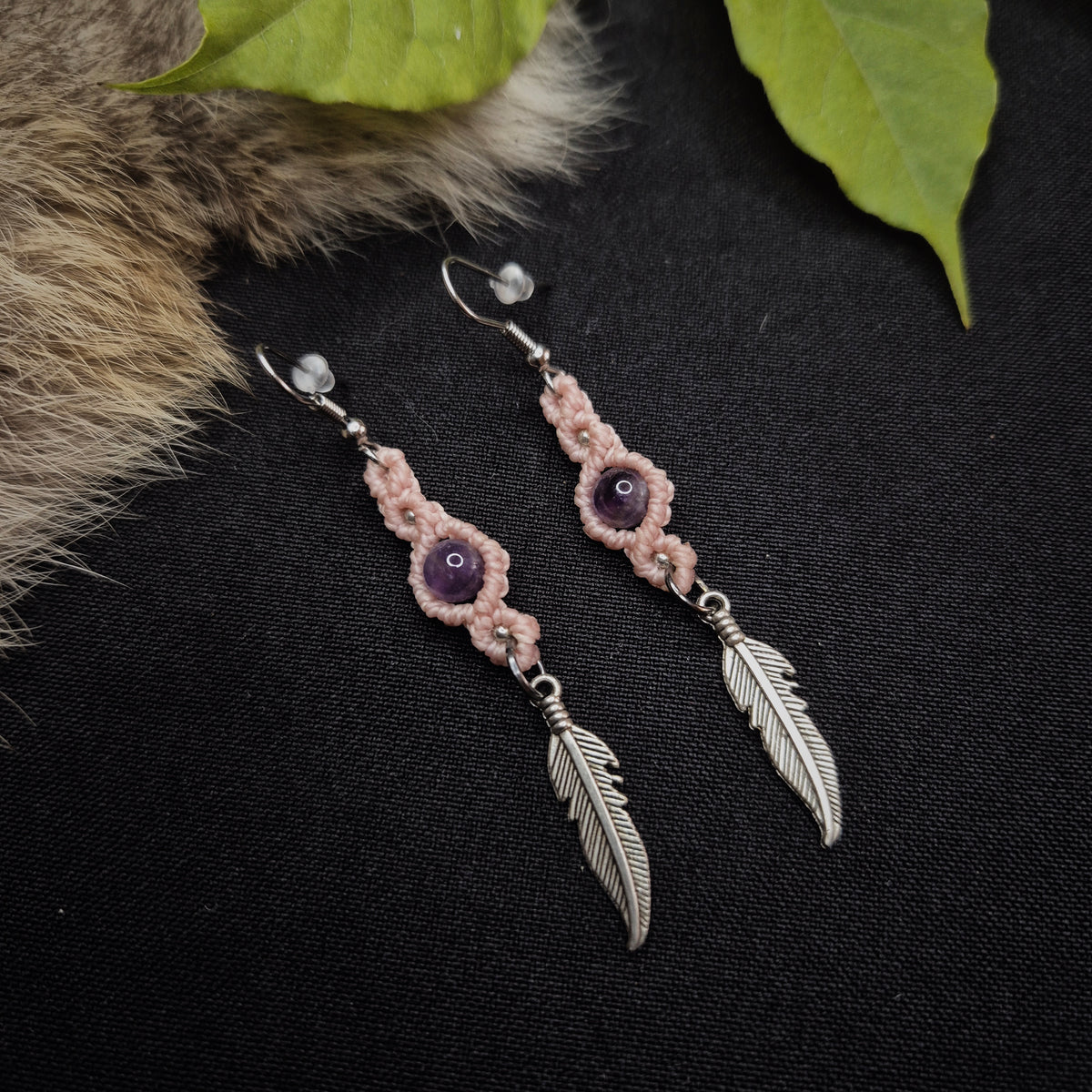 Boucles d'oreilles "Plume"