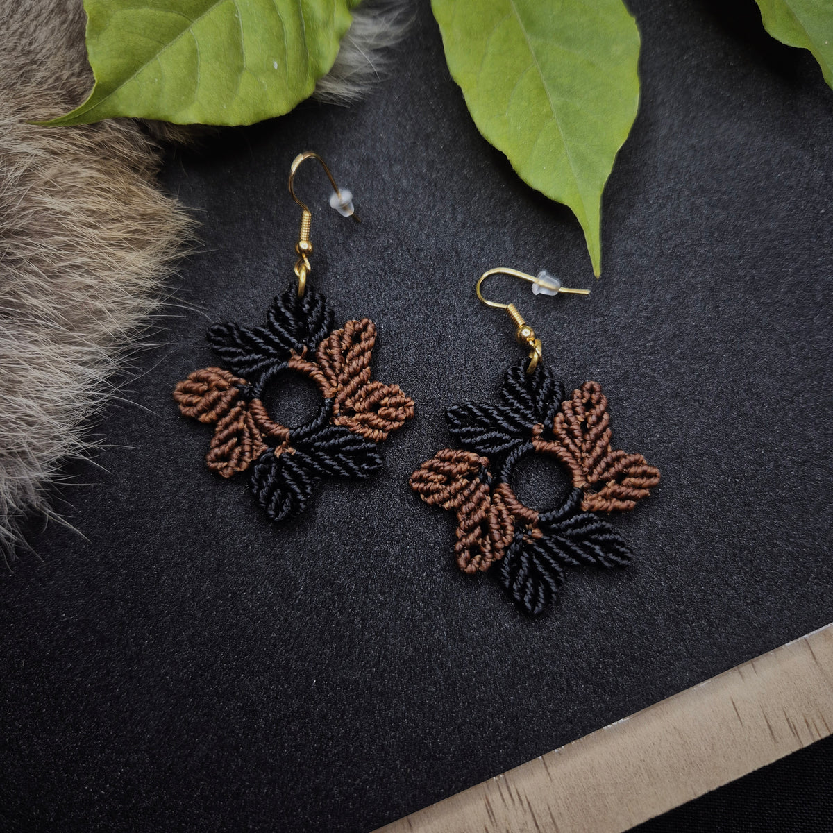 Boucles d’oreilles "Feuilles"