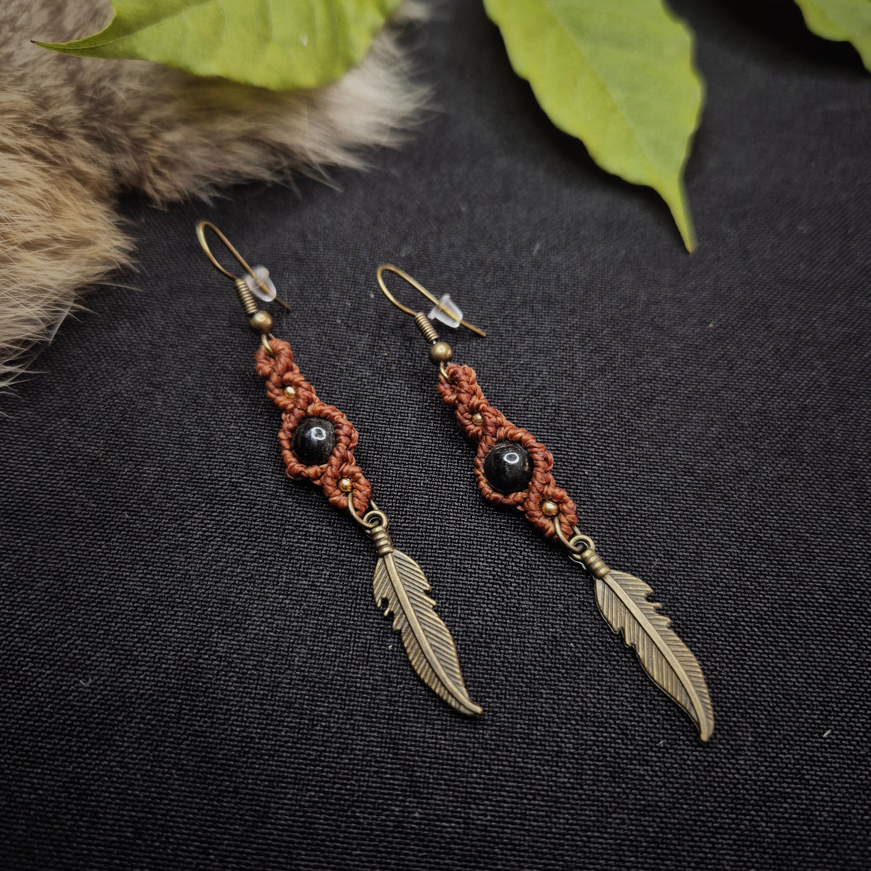 Boucles d'oreilles "Plume"