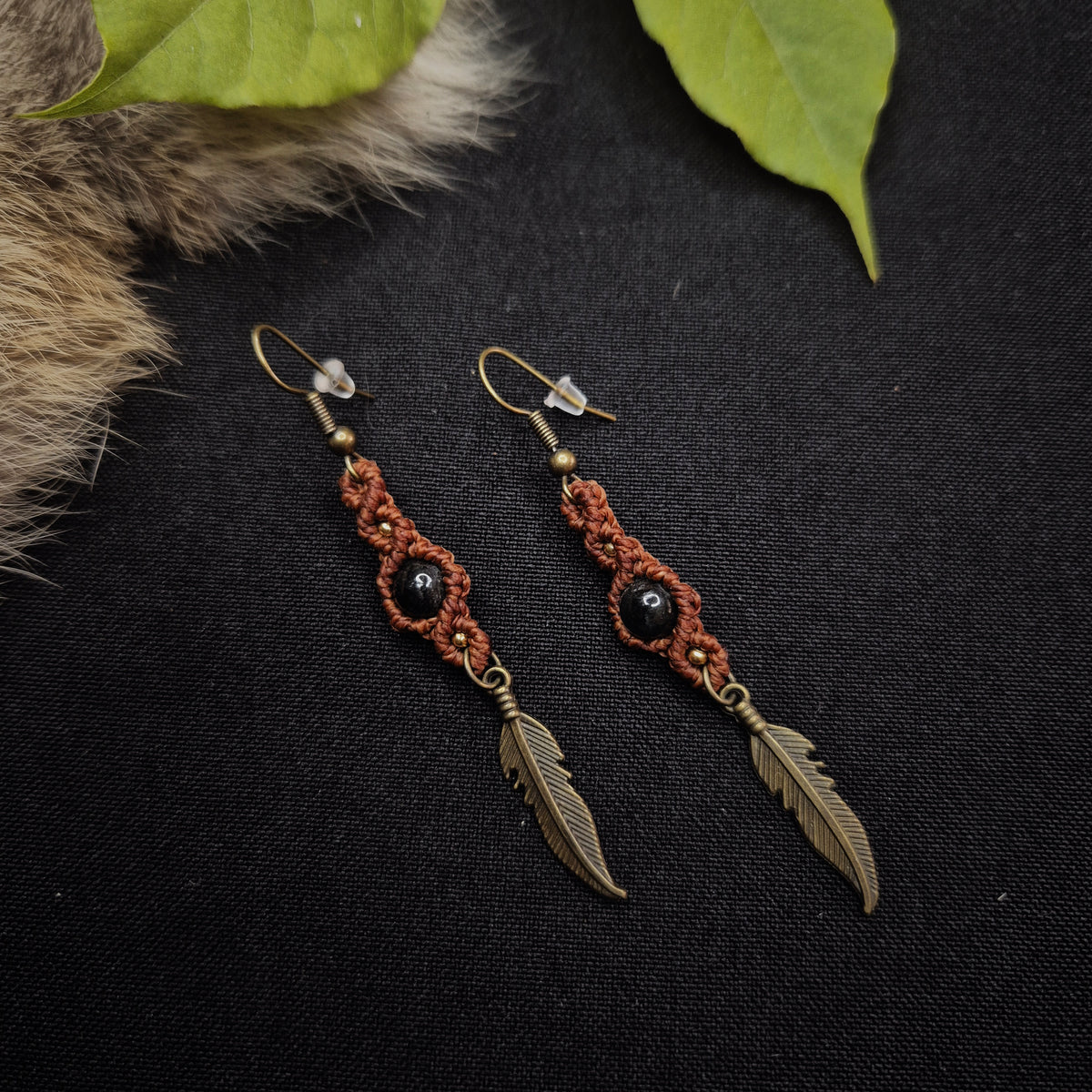 Boucles d'oreilles "Plume"