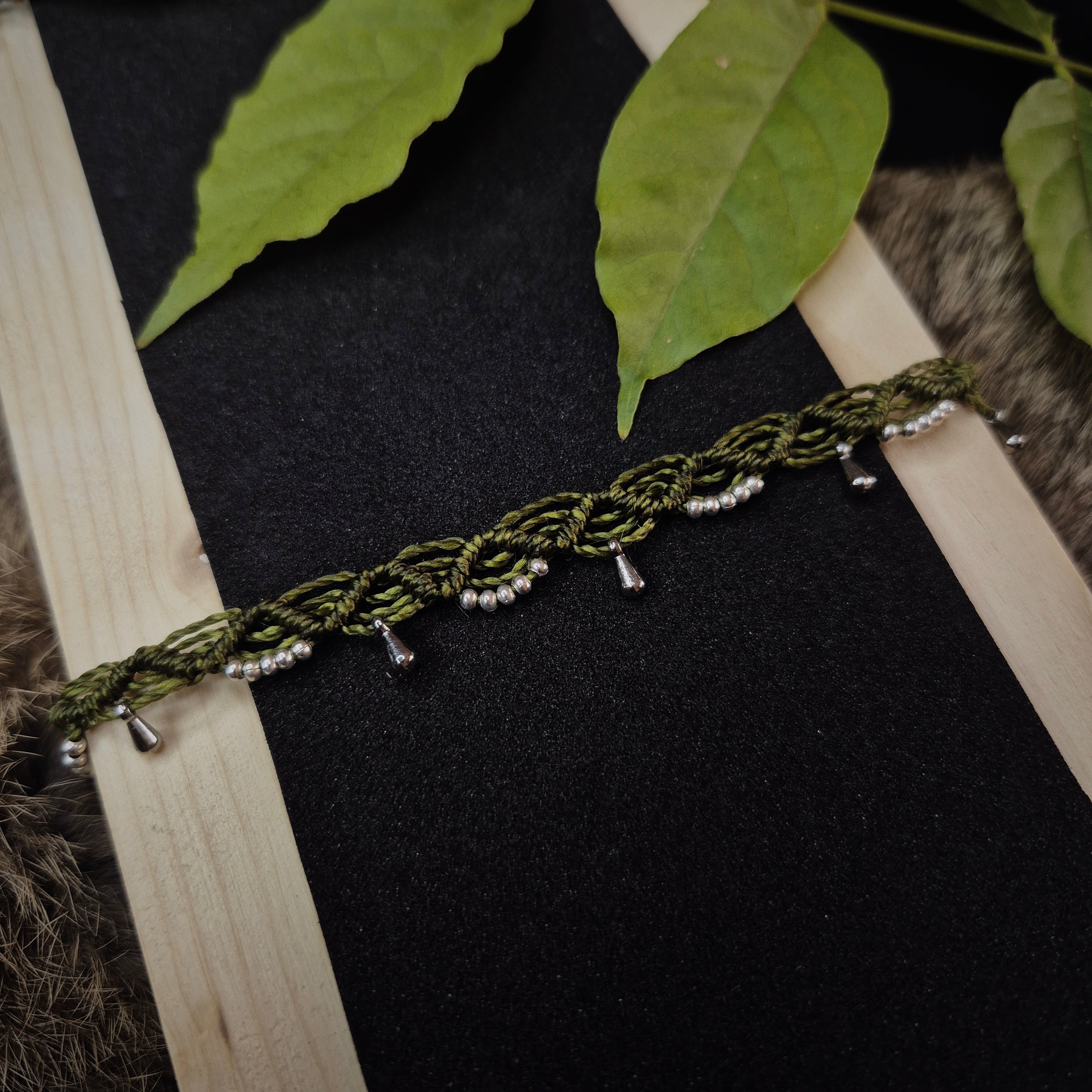 Bijou de cheville "Green"